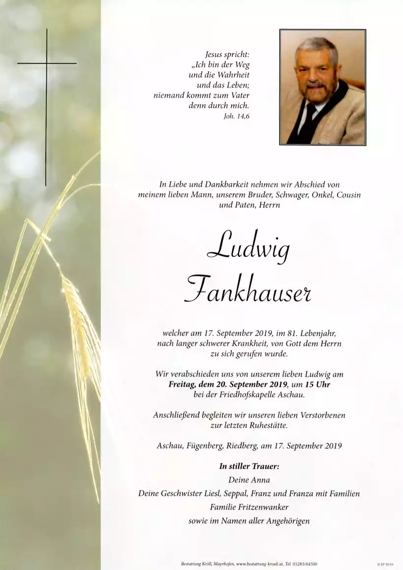Parte von Ludwig Fankhauser